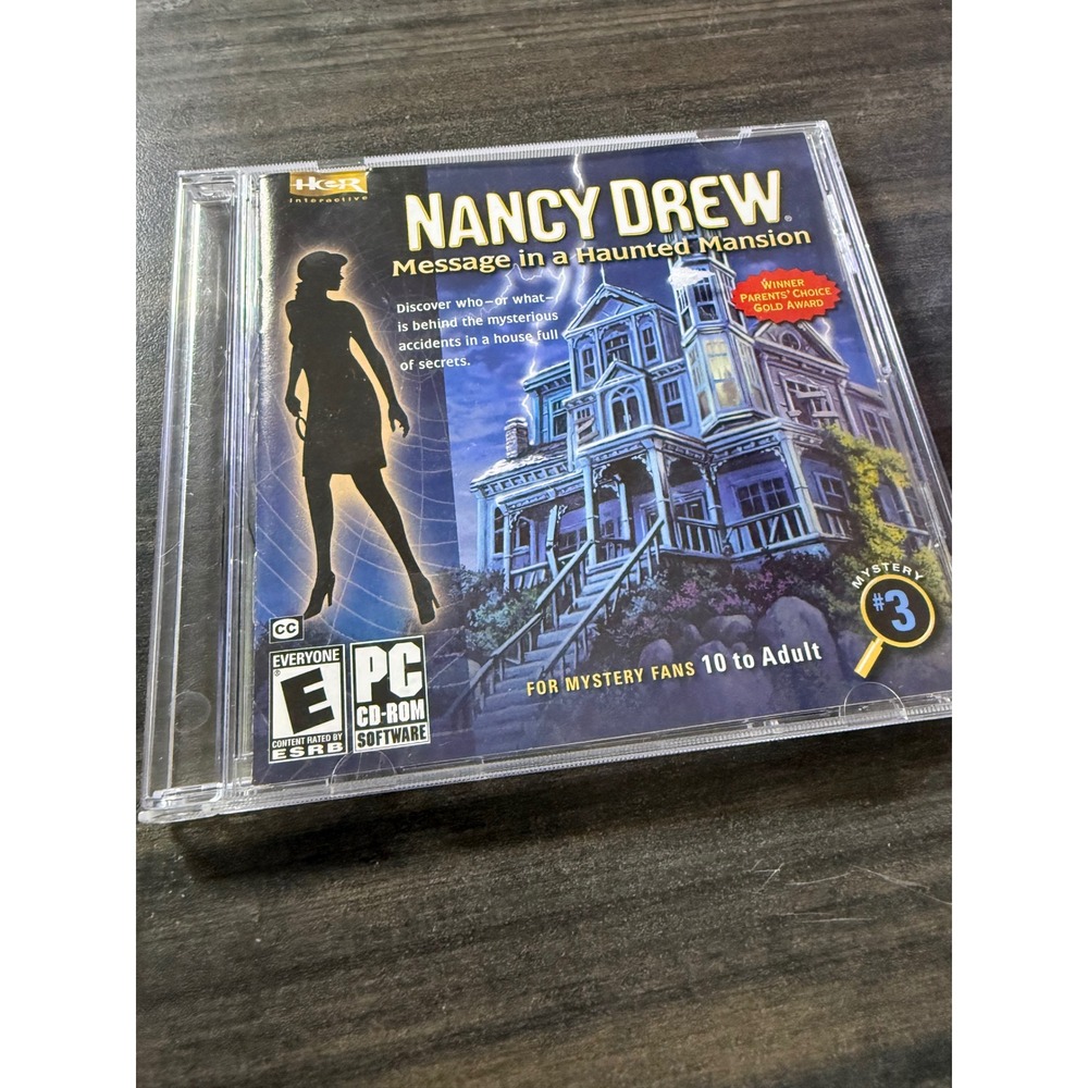 Nancy Drew Message in a Haunted Mansion PC CD-ROM Mystery 3 HER Interactive Game